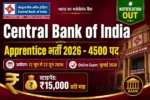 Central Bank of India Apprentice Recruitment 2026 – 4500 Posts