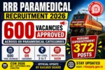 RRB Paramedical Recruitment 2026 🔥 600 Vacancy Approved | Nursing 372 Posts
