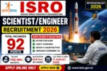 ISRO Scientist Recruitment 2026 92 Posts | GATE से Direct Job, ₹56,100 Salary