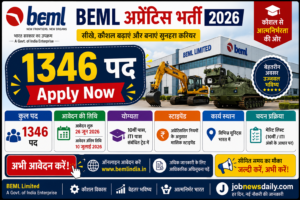 BEML Apprentice Recruitment 2026 for 1346 Posts – Apply Now