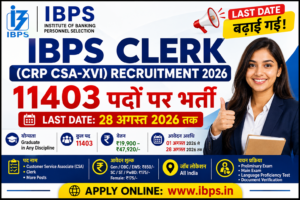 IBPS Clerk Recruitment 2026 – 11403 Posts