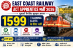 East Coast Railway Act Apprentice भर्ती 2026: 1599 Training Slots के लिए Online Form शुरू