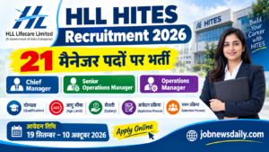HLL HITES Recruitment 2026 – 21 Posts