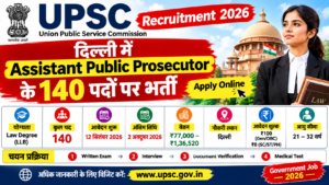 UPSC Recruitment 2026: दिल्ली में Assistant Public Prosecutor के 140 पद