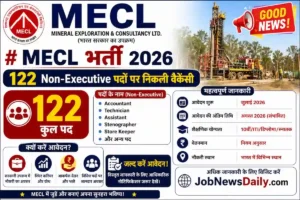 MECL Recruitment 2026 for 122 Non-Executive Accountant Technician and Assistant posts
