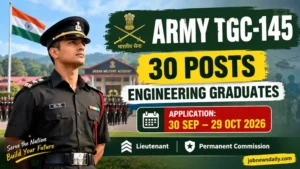 Indian Army TGC 145 Recruitment 2026