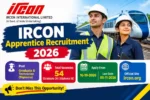 IRCON अप्रेंटिस भर्ती 2026: 54 पद, आवेदन 5 नवंबर तक
